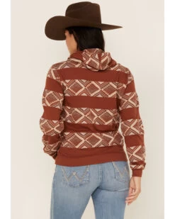 RANK 45 Women's Southwestern Striped Hoodie -Western Cowboy World 2000365663 220 P4