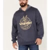 Wrangler Men's Crest Eagle Logo Graphic Hooded Sweatshirt -Western Cowboy World 2000366039 410 P1