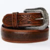 Cody James Men's Ostrich Print Tooled Belt 2 Cody James Men's Ostrich Print Tooled Belt -Western Cowboy World 2000366776 200 P1