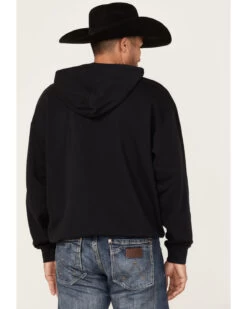 Wrangler Men's 75 Years Black Horse Graphic Hooded Sweatshirt 9 Wrangler Men's 75 Years Black Horse Graphic Hooded Sweatshirt -Western Cowboy World 2000366793 001 P4