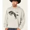 Wrangler Men's 75 Years Heather Gray Horse Graphic Hooded Sweatshirt -Western Cowboy World 2000366795 070 P1