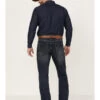 Rock & Roll Denim Men's Hooey Dark Wash Double Barrel Reflex Stackable Bootcut Jeans -Western Cowboy World 2000367638 201 P1