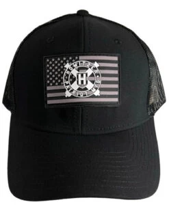 Howitzer Men's Circle Logo Flag Patch Mesh Back Trucker Cap -Western Cowboy World 2000367706 001 P3