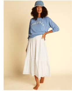 Billabong X Wrangler Women's On The Rise Surf City Graphic Sweatshirt -Western Cowboy World 2000368003 650 P2