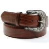 Lyntone Men's Lizard Print Leather Belt