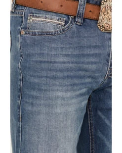 Rock & Roll Men's Vintage Medium Double Revolver Reflex Stretch Relaxed Bootcut Jeans -Western Cowboy World 2000368869 414 P4