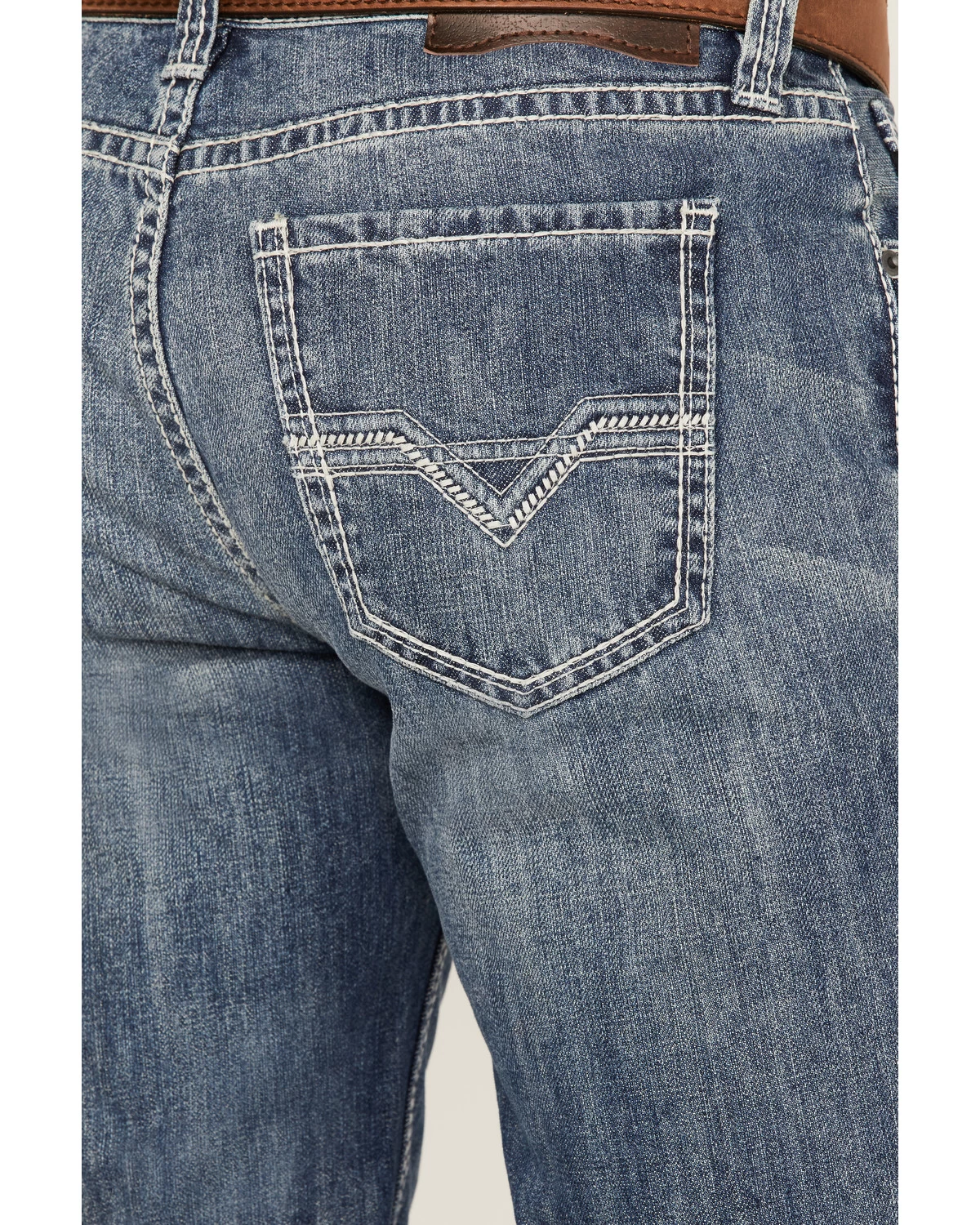 Rock & Roll Denim Men's Double Barrel Medium Wash Relaxed Straight Jeans 4 Rock & Roll Denim Men's Double Barrel Medium Wash Relaxed Straight Jeans - Image 2