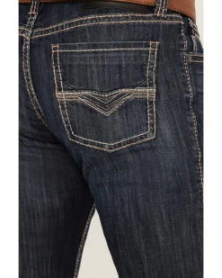 Rock & Roll Denim Men's Revolver Dark Wash Stretch Slim Straight Jeans 7 Rock & Roll Denim Men's Revolver Dark Wash Stretch Slim Straight Jeans -Western Cowboy World 2000368871 416 P2