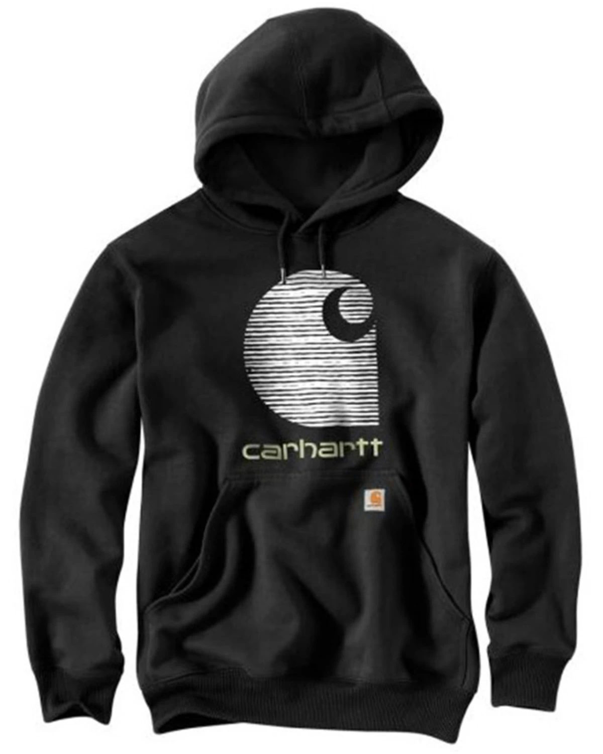 Carhartt Men's Rain Defender® Loose Fit Midweight Logo Graphic Hooded Sweatshirt - Big & Tall 3 Carhartt Men's Rain Defender® Loose Fit Midweight Logo Graphic Hooded Sweatshirt - Big & Tall