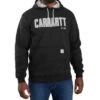 Carhartt Men's Loose Fit Midweight Felt Logo Graphic Hooded Sweatshirt 1 Carhartt Men's Loose Fit Midweight Felt Logo Graphic Hooded Sweatshirt -Western Cowboy World 2000370034 001 P1