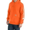 Carhartt Men's Loose Fit Midweight Logo Sleeve Graphic Hooded Sweatshirt - Big & Tall -Western Cowboy World 2000370331 820 P1