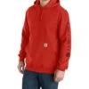 Carhartt Men's Loose Fit Midweight Logo Sleeve Graphic Hooded Sweatshirt