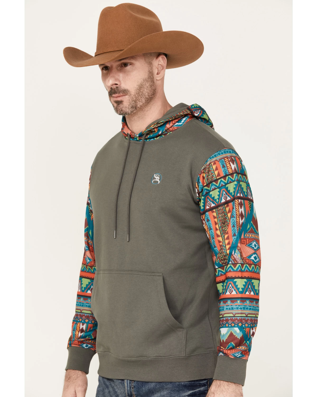 Hooey Men's Roughy Summit Multicolored Print Hooded Sweatshirt 4 Hooey Men's Roughy Summit Multicolored Print Hooded Sweatshirt - Image 2