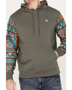 Hooey Men's Roughy Summit Multicolored Print Hooded Sweatshirt 8 Hooey Men's Roughy Summit Multicolored Print Hooded Sweatshirt -Western Cowboy World 2000370575 022 P3