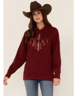 Ariat Women's R.E.A.L. Southwestern Beartooth Logo Graphic Hoodie