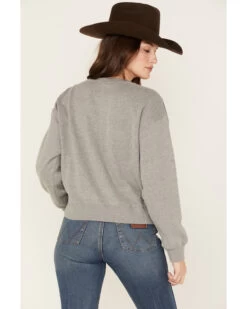 Ariat Women's R.E.A.L Varsity Logo Cropped Sweatshirt -Western Cowboy World 2000371904 070 P4