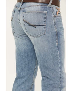 Ariat Men's M4 Orleans Abel Light Wash Stretch Relaxed Straight Jeans 9 Ariat Men's M4 Orleans Abel Light Wash Stretch Relaxed Straight Jeans -Western Cowboy World 2000371951 400 P4