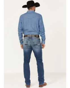 Ariat Men's M4 Walden Claudio Medium Wash Stretch Relaxed Straight Jeans -Western Cowboy World 2000371953 400 P4