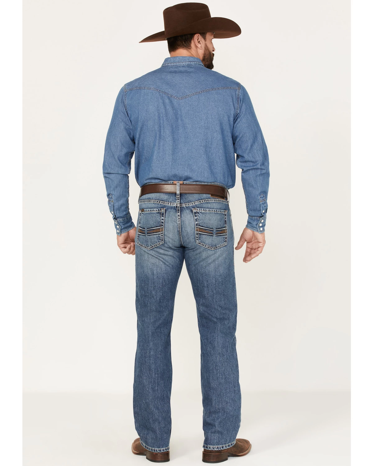 Ariat Men's M7 Branson Merrick Medium Wash Slim Straight Jeans 5 Ariat Men's M7 Branson Merrick Medium Wash Slim Straight Jeans - Image 3