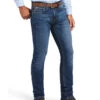 Ariat Men's M8 Kelton Bodine Medium Wash Modern Tek Stretch Slim Leg Jeans 2 Ariat Men's M8 Kelton Bodine Medium Wash Modern Tek Stretch Slim Leg Jeans -Western Cowboy World 2000371958 400 P1