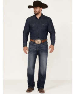 Ariat Men's Big Sur 3D Garby Dark Wash Relaxed Bootcut Jeans