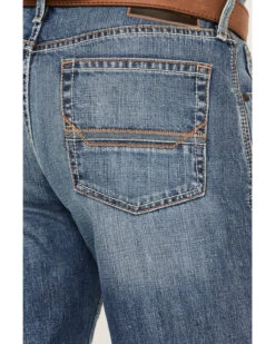 Ariat Men's M4 Riverbend Landry Medium Wash Relaxed Straight Jeans -Western Cowboy World 2000371983 400 P4
