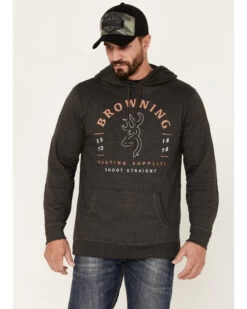 Browning Men's Shoot Straight Carter 2.0 Graphic Long Sleeve Hooded Sweatshirt