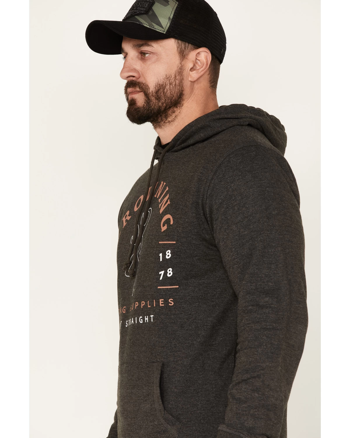 Browning Men's Shoot Straight Carter 2.0 Graphic Long Sleeve Hooded Sweatshirt 4 Browning Men's Shoot Straight Carter 2.0 Graphic Long Sleeve Hooded Sweatshirt - Image 2