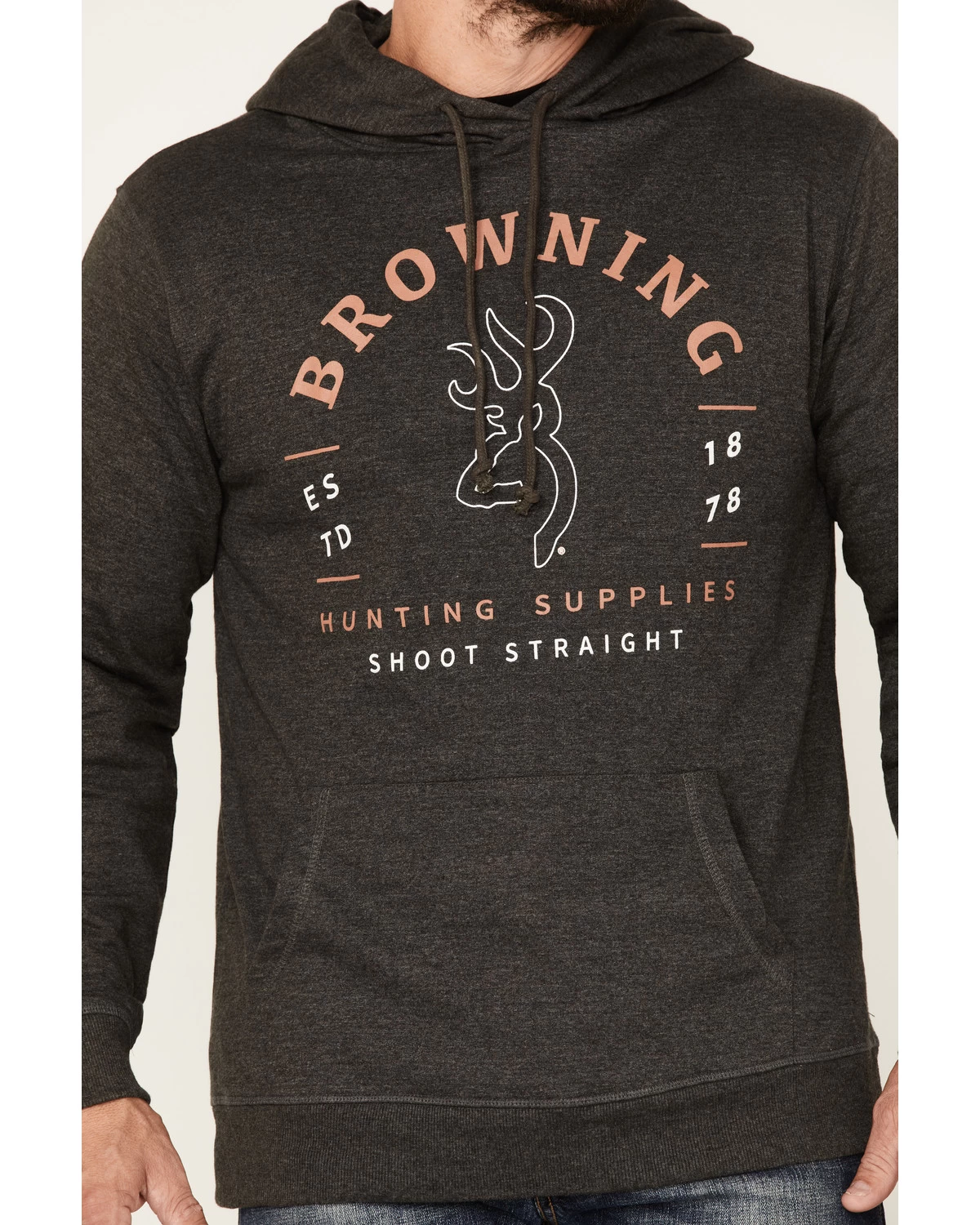 Browning Men's Shoot Straight Carter 2.0 Graphic Long Sleeve Hooded Sweatshirt 5 Browning Men's Shoot Straight Carter 2.0 Graphic Long Sleeve Hooded Sweatshirt - Image 3