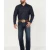 Cinch Men's Grant Dark Stonewash Relaxed Bootcut Stretch Performance Jeans