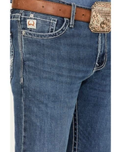 Cinch Men's Ian Medium Wash Slim Bootcut Performance Jeans -Western Cowboy World 2000373497 402 P2