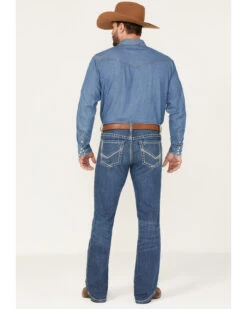 Cinch Men's Ian Medium Wash Slim Bootcut Performance Jeans -Western Cowboy World 2000373497 402 P3