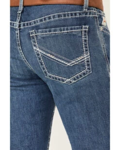 Cinch Men's Ian Medium Wash Slim Bootcut Performance Jeans -Western Cowboy World 2000373497 402 P4