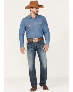 Cinch Men's White Label Dark Wash Relaxed Straight Performance Jeans