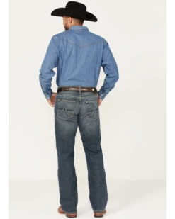 Ariat Men's M5 Louisville Seneca Medium Wash Stretch Straight Leg Jeans - Big 9 Ariat Men's M5 Louisville Seneca Medium Wash Stretch Straight Leg Jeans - Big -Western Cowboy World 2000373700 400 P4