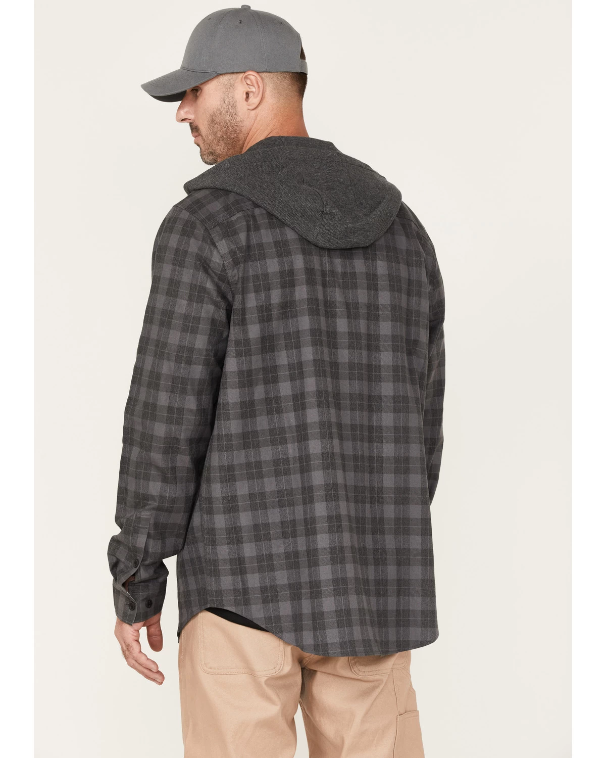 Hawx Men's Roberson Long Sleeve Hooded Flannel 6 Hawx Men's Roberson Long Sleeve Hooded Flannel - Image 4