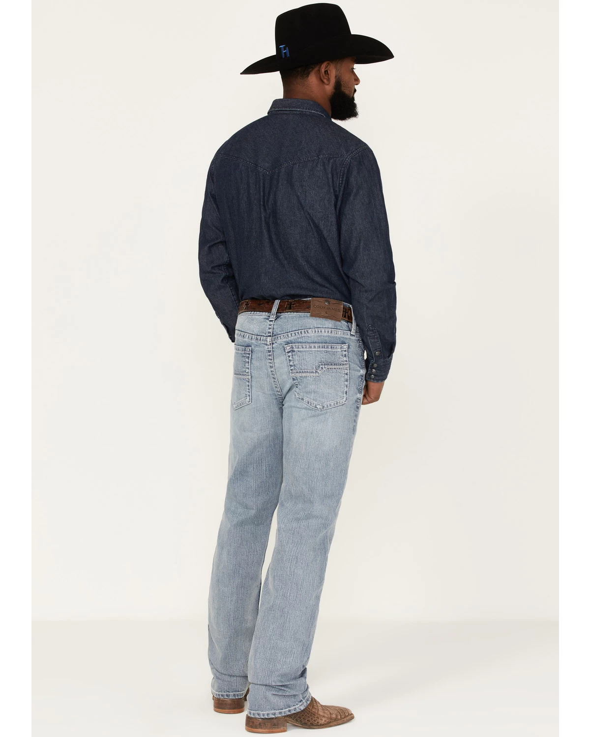 Cody James Men's Walker Light Wash Slim Straight Stretch Jeans 5 Cody James Men's Walker Light Wash Slim Straight Stretch Jeans - Image 3