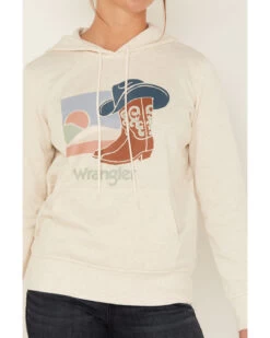 Wrangler Retro Women's Boots Logo Graphic Hoodie -Western Cowboy World 2000374085 104 P3