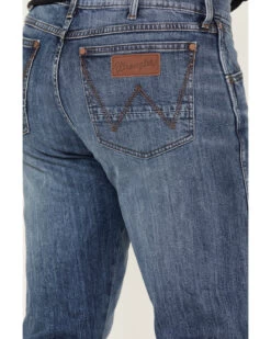 Wrangler Men's 88MWZ Retro Sawdust Medium Wash Slim Straight Denim Jeans - Tall -Western Cowboy World 2000374566 415 P4