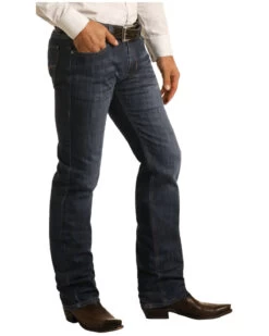 Rock & Roll Denim Men's Reflex Revolver Stretch Slim Straight Jeans -Western Cowboy World 2000374799 400 P2