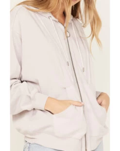 Cleo + Wolf Women's Seamed Zip Hoodie -Western Cowboy World 2000374848 530 P3