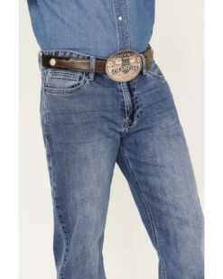 Hooey Men's Double Barrel Medium Wash Stackable Bootleg Jeans -Western Cowboy World 2000375478 414 P4