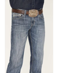 Rock & Roll Denim Men's Pistol Medium Vintage Wash Straight Jeans -Western Cowboy World 2000375481 414 P4