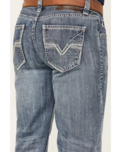 Rock & Roll Denim Men's Relaxed Fit Ladder Stitch Bootcut Jeans -Western Cowboy World 2000375482 414 P2