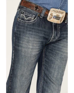 Rock & Roll Denim Men's Pistol Medium Vintage Wash Straight Jeans -Western Cowboy World 2000375487 414 P4