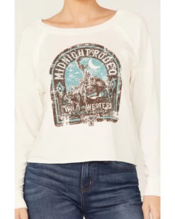 Rock & Roll Denim Women's Midnight Rodeo Graphic Sweatshirt -Western Cowboy World 2000375609 103 P3