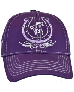Cowgirl Hardware Girls' Horseshoe Baseball Cap