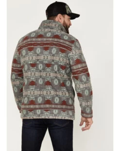 Powder River Outfitters Men's 1/2 Zip Southwestern Print Fleece Sweatshirt -Western Cowboy World 2000376231 022 P4