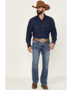 Ariat Men's M5 Fargo Bauer Medium Wash Low Rise Straight Leg Stretch Denim Jeans