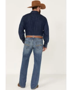 Ariat Men's M5 Fargo Bauer Medium Wash Low Rise Straight Leg Stretch Denim Jeans -Western Cowboy World 2000377340 400 P3